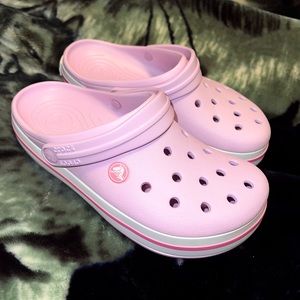 Pink Crocs